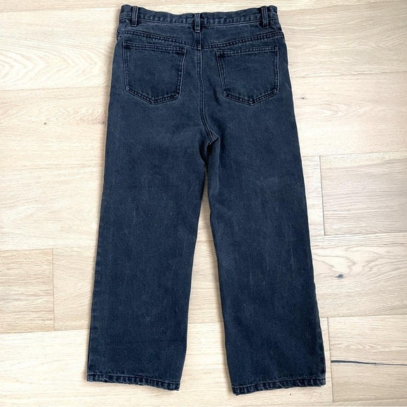 Oak & Fort Black Wide Leg Denim Jeans - Picture 4 of 4